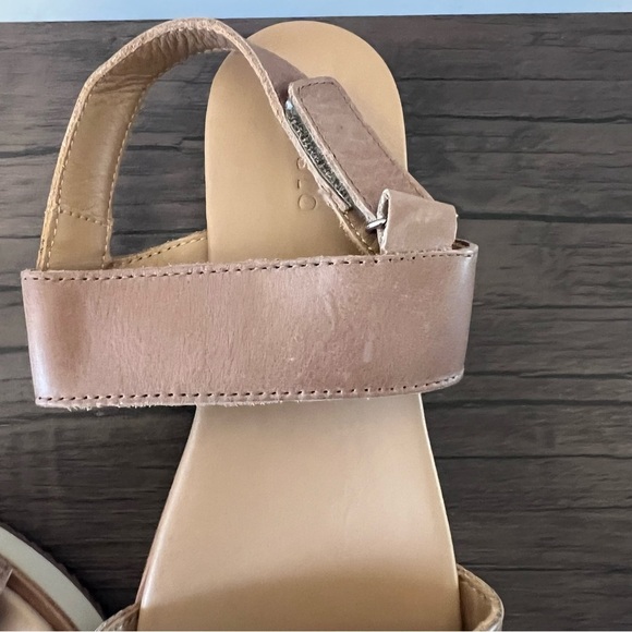 Anthropologie Nisolo Women's Tan Leather Go-To 'Flatform' Sandals Size 8.5 - Picture 12 of 15